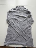 Graues Rollkragenshirt, Langarm, Gr. S