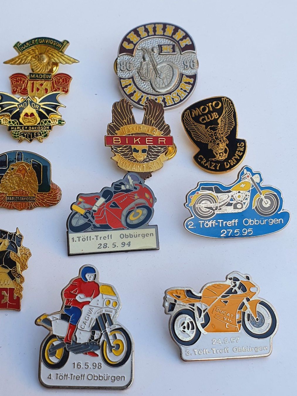 Harley-Davidson Placchette & Badge: Harley Davidson Motorrad Töff Anstecker Pin – Usato da Stans venduto da Way 2
