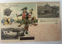 Ansichtskarte Cacao Suchard Schaffhausen gelaufen 1900
