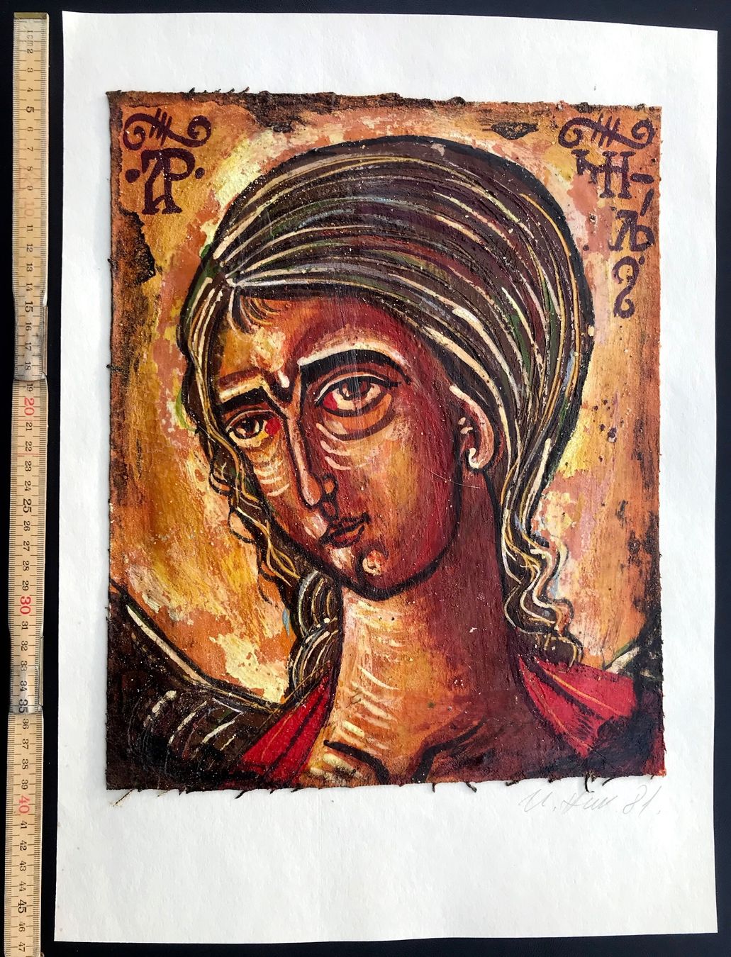 Dipinti: Heiligen Bild, Ikone Original gemalt – Usato da Seltisberg venduto da quadartswiss 2