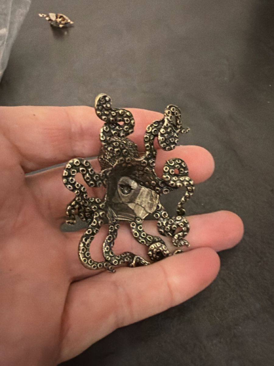 Statuette: Tintenfisch Messing – Nuovo e nell'imballaggio originale da Zürich venduto da joyfulgrace 1