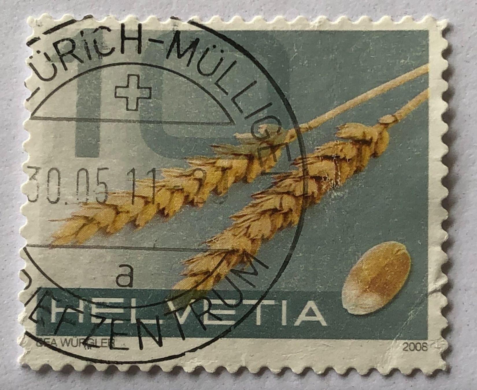 Tutti i francobolli: Nr.1279 Weizen GESTEMPELT 2008    – Usato da Aarau venduto da Billa007