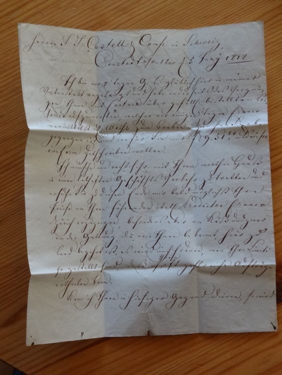 wow 1818 J.J. Castell & Comp. (Bankier Händler9 Brief (Gebraucht) in ...