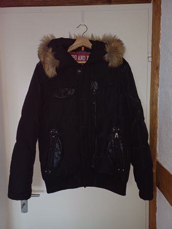Winterjacke Cipo & Baxx, warm, Gr. S, schwarz