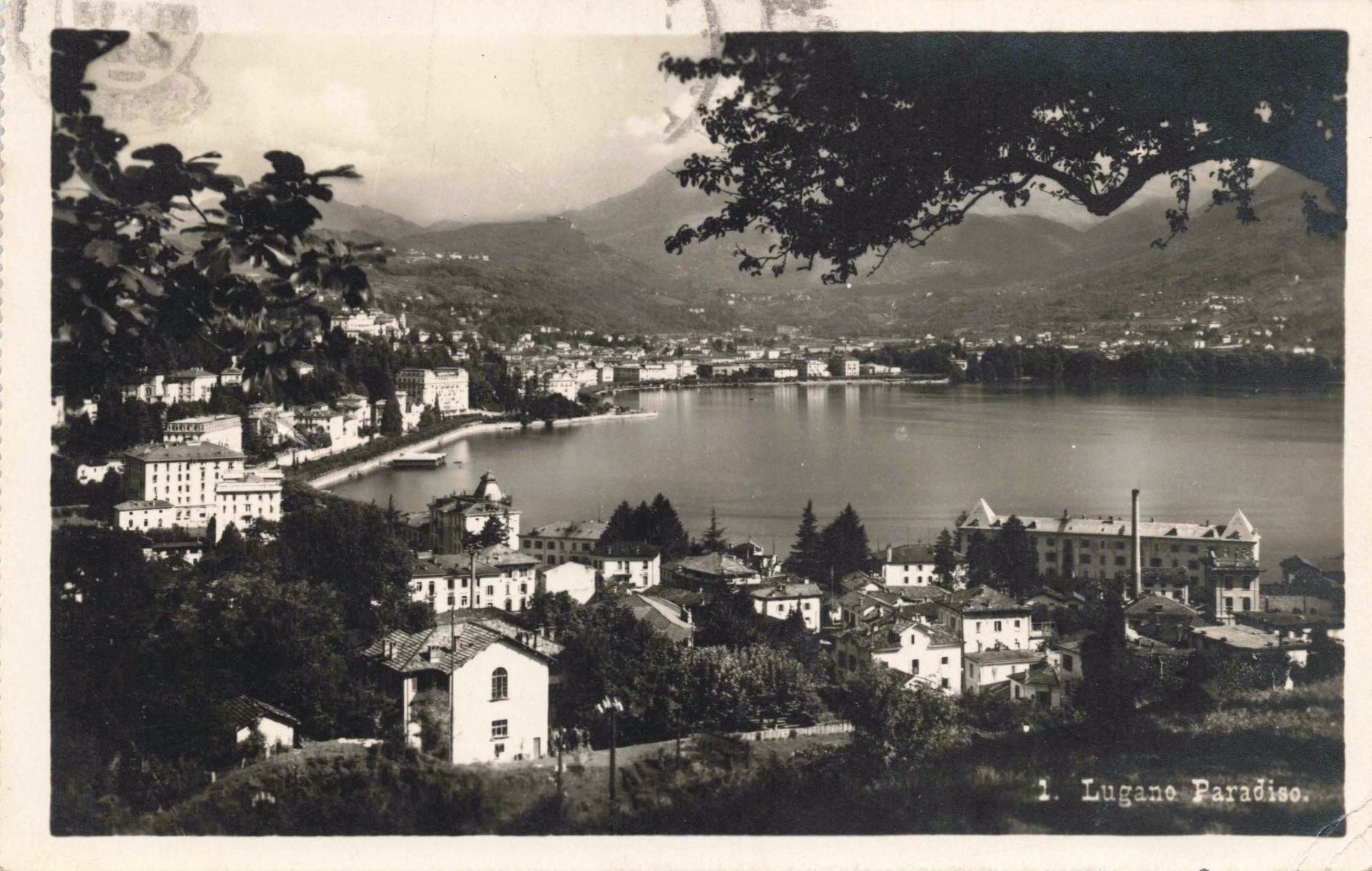 Ansichtskarten: Lugano Paradiso – Gebraucht aus Biasca von Blenio71