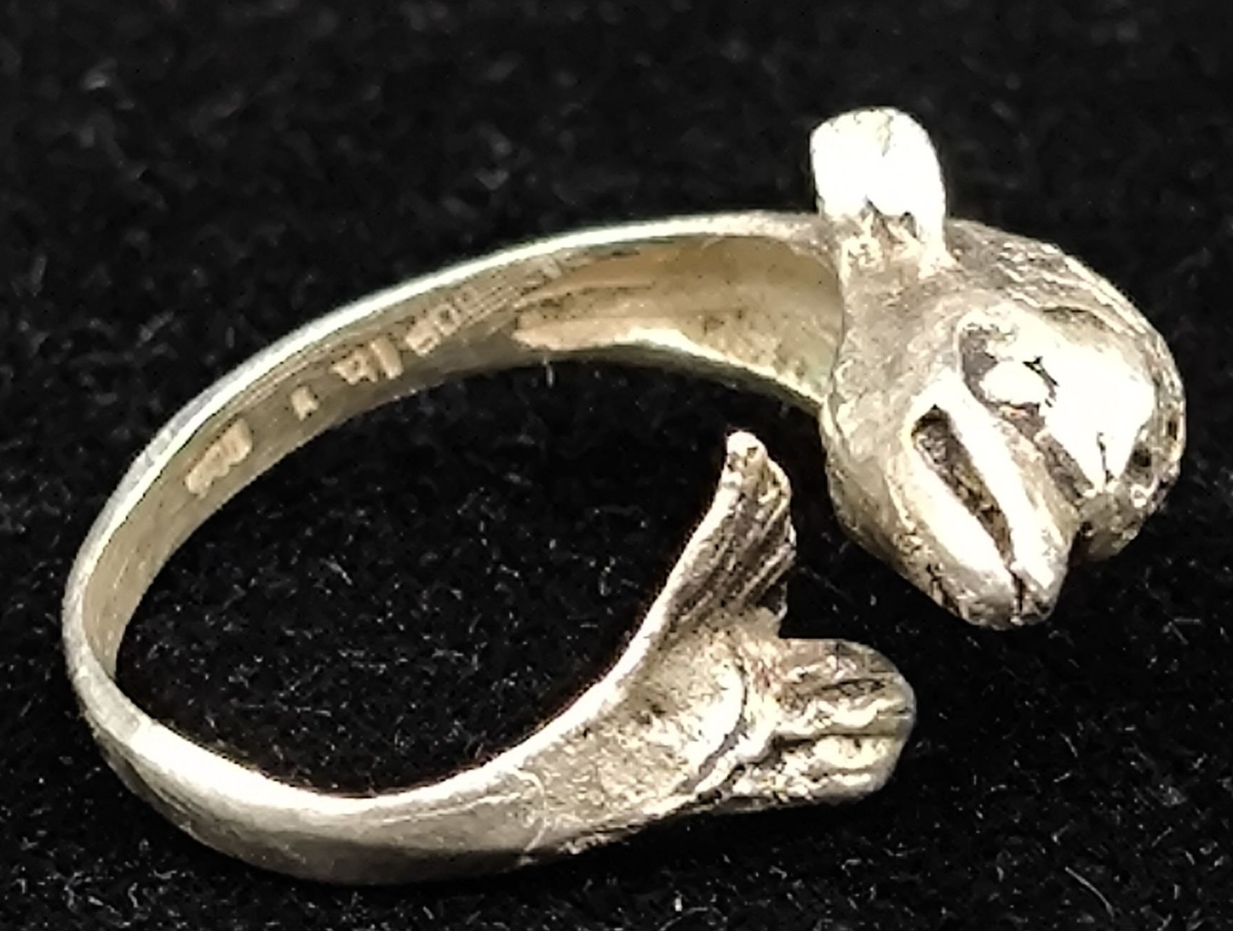 Anelli: Ring 800er Silber mit Delfin Motiv – Usato da Rorschacherberg venduto da snOOpydOg11 4