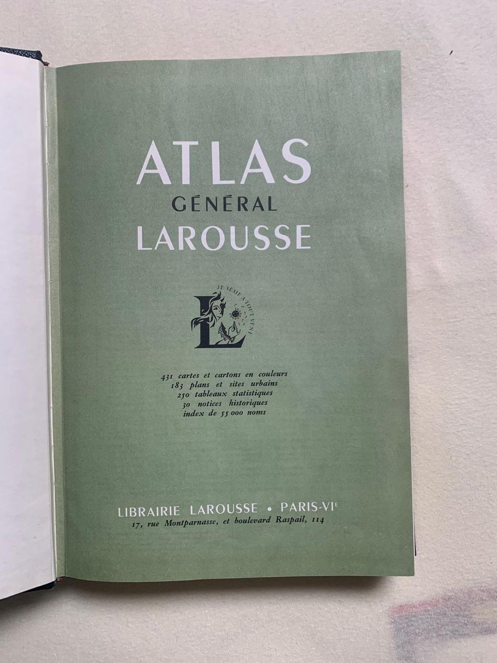 Libri: Atlas général Larousse - 1959 - Excellent état – Usato da Posieux venduto da pha_tnd9 4