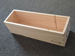 Weinkiste leer ohne Deckel 38.5x12.5x11.5 cm