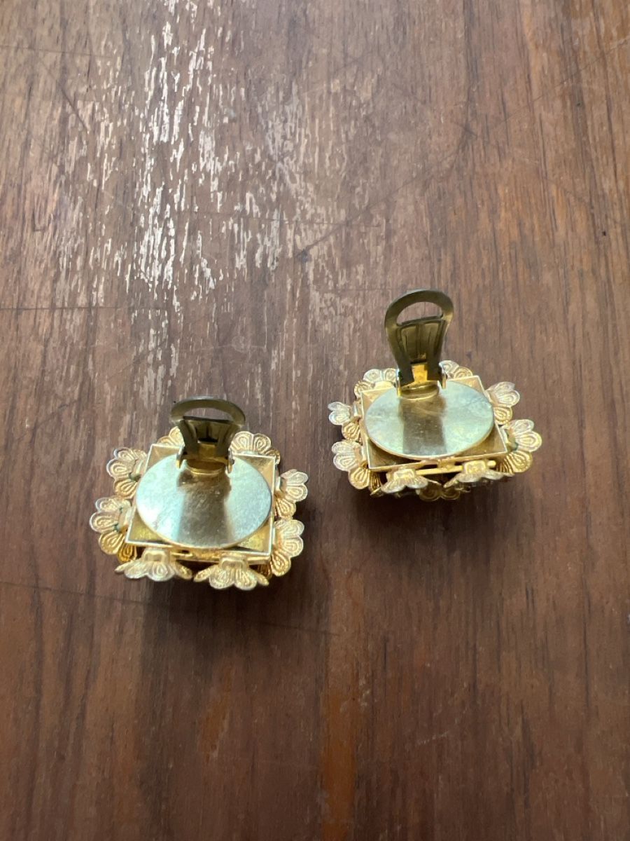 Orecchini pendenti & Orecchini a lobo: Goldene Clip Ohrringe – Usato da Basel venduto da oppo99 1