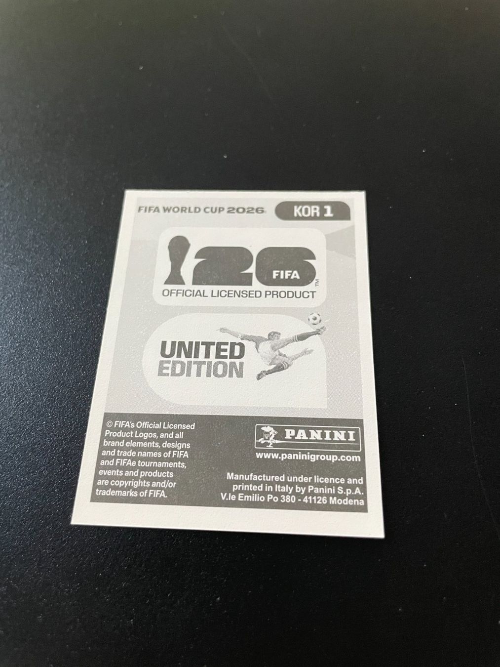 Panini Carte collezionabili: FIFA WM 2026 Sticker KOR 1 – Usato da Fahrwangen venduto da Venez 1