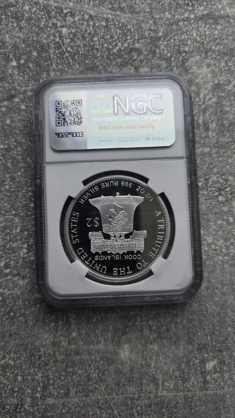 Tutti le monete: Cook Islands 2020 Double Eagle Silver PF70 NGC – Nuovo (secondo la descrizione) da Petit-Lancy venduto da SilverCoinCoin 2