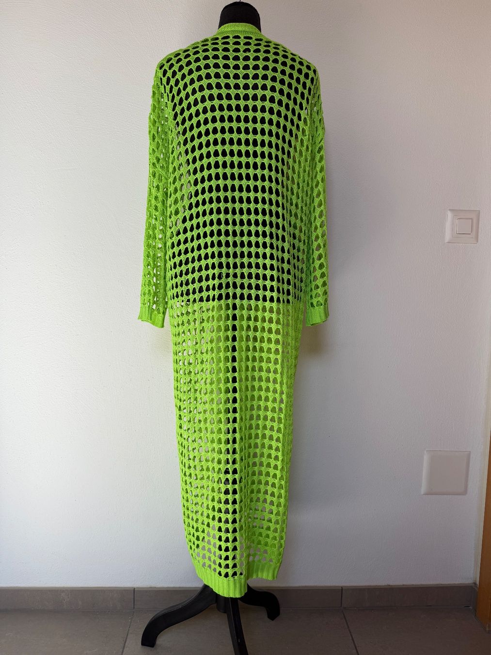 Cappotti: Feinstrickcardigan in Netzoptik – Usato da Sigriswil venduto da ck56 1