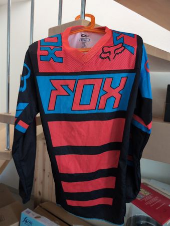 Fox Motocross Jersey 180 YL, Orange/Blau