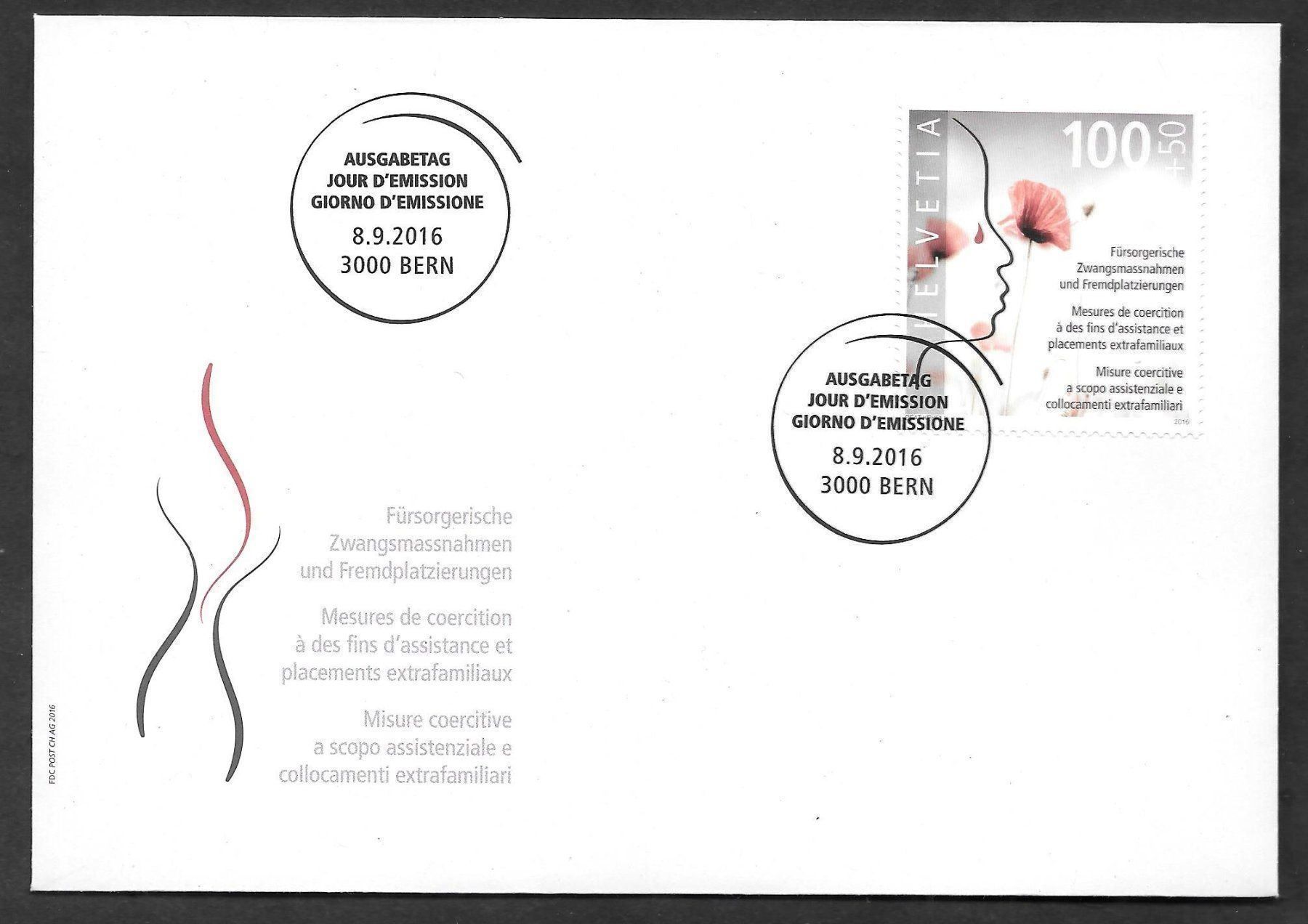 Tous les timbres: FDC W107 ET Bern 8.9.2016 – Neuf (Voir description) à Olten par clotaldi