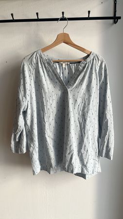 Bluse Esprit Grösse XL hellblau mit Muster 