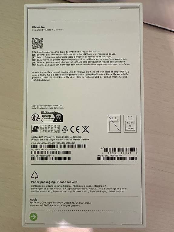 Telefoni cellulari / Smartphones: Iphone 17e  – Usato da Roveredo GR venduto da ada_dty6 2