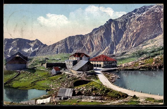 Ansichtskarten: Gotthardhospiz, Panorama mit Hotel Mont  – Gebraucht aus Berlin von bartko-reher