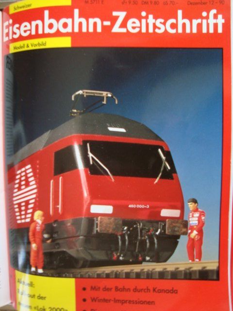Riviste & Magazine: Eisenbahn Zeitschrift modell + vorbild, 12-90 – Usato da Thun venduto da Abigboss