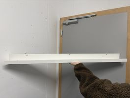 Étagère murale blanche – 110 cm – Idéale déco / rangement