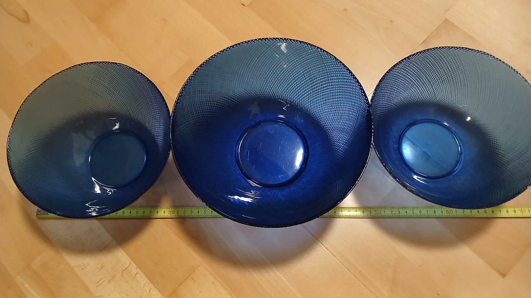 Ciotole: Blaue Glasschüssel 3stk. – Usato da hinwil venduto da tho_j6kz 2