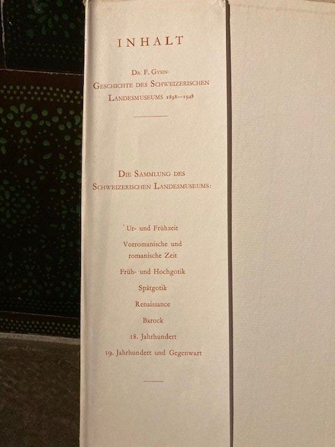 Libri: Das Schweizerische Landesmuseum Buch – Usato da Hinwil venduto da Schaempi1 1