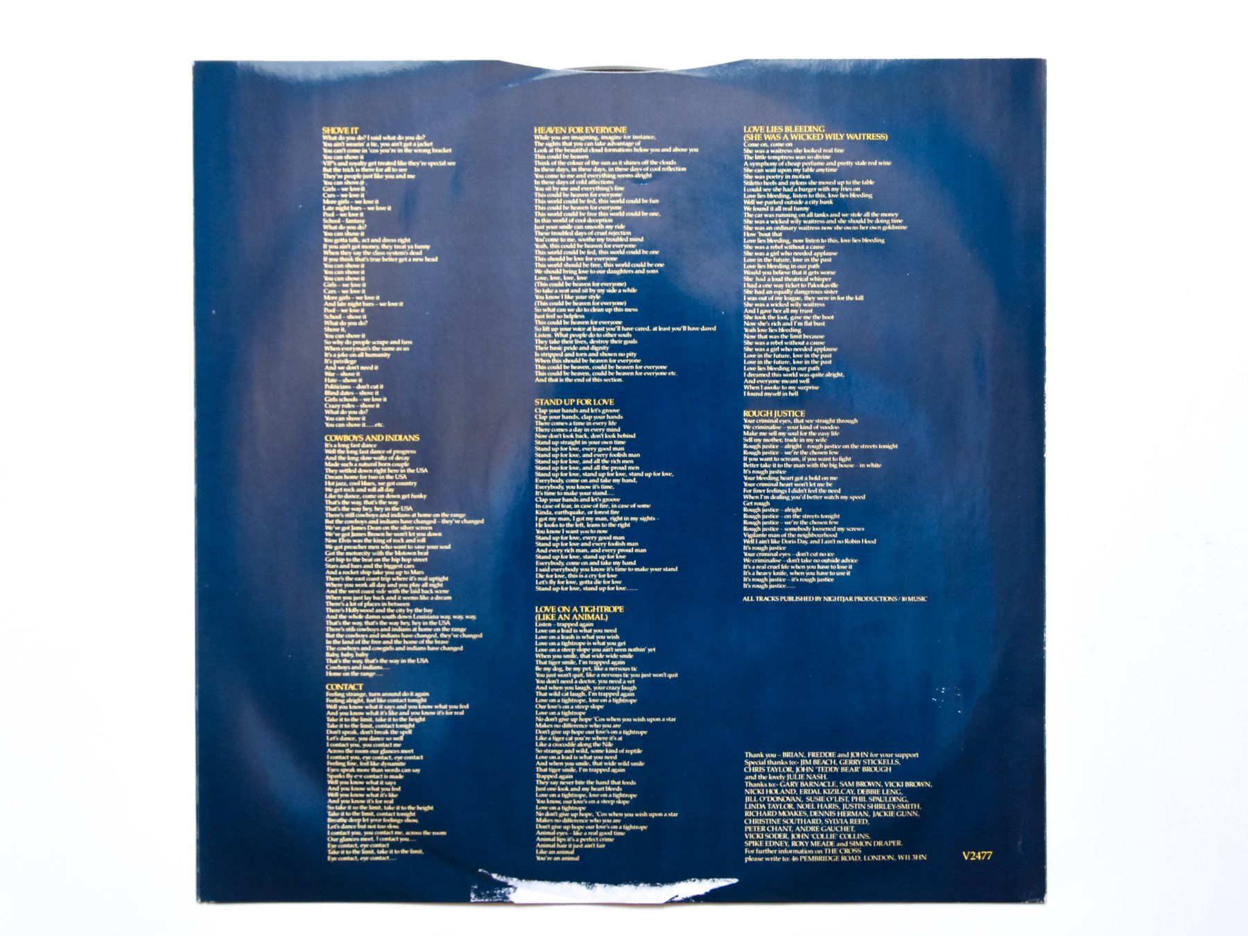 Dischi in vinile: The Cross - Shove It – Usato da Belmont-sur-Yverdon venduto da ag97 2