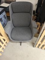 IKEA ÄLEBY Sessel + OSKARSHAMN Hocker mit Stauraum