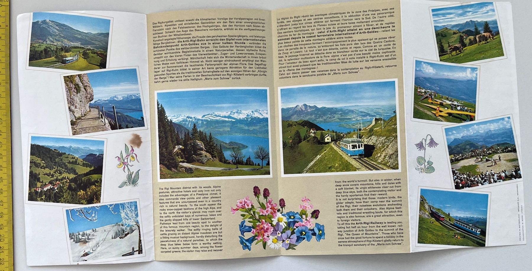 Documenti: Arth-RIGI-Bahn/ Prospekt 1970er Jahre – Usato da Ostermundigen venduto da DaxKarten-75 2