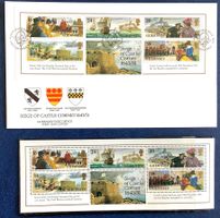 1993 Guernsey- FDC + Block ** n.10 - Cornet Siege