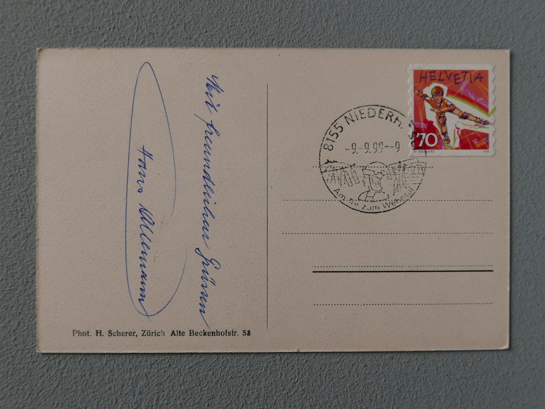 Cartoline postali: ALTE ANSICHTSKARTE GRUSS AUS NIEDERHASLI – Usato da Balgach venduto da Zwischenraum 2