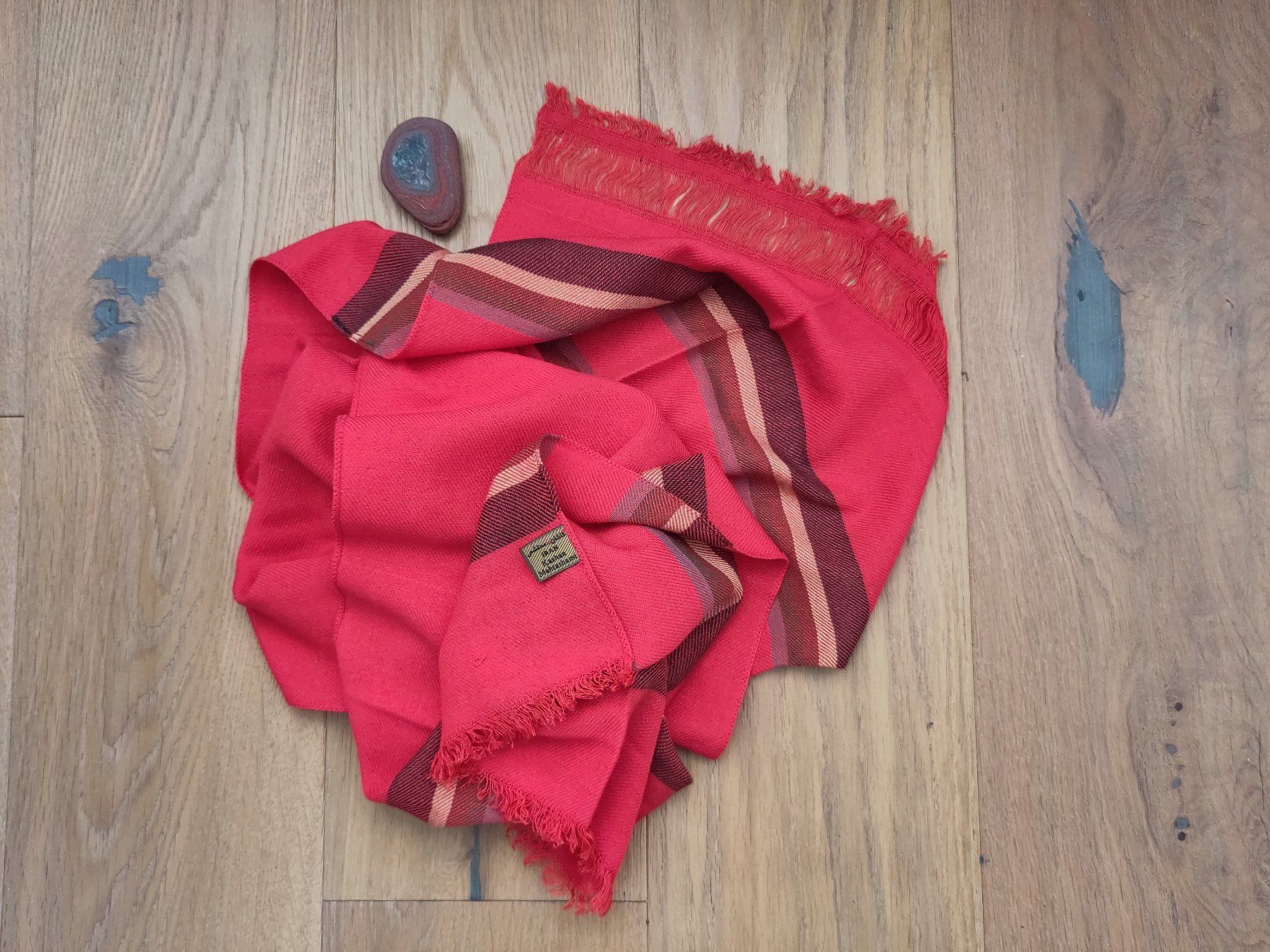 Foulard & Sciarpe: roter Schal – Nuovo (secondo la descrizione) da Winterthur venduto da Kikoroto