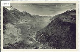 Martigny vu du Col de la Forclaz