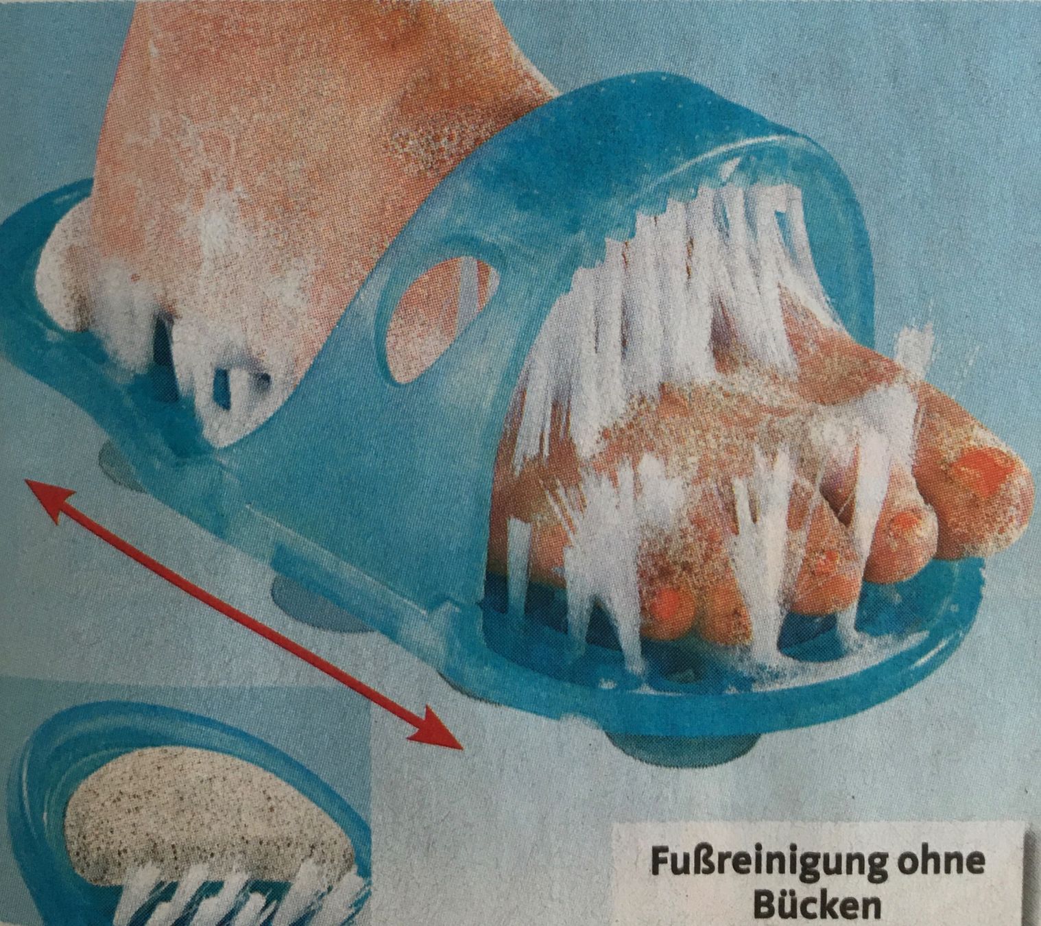 Sonstiges für Haushalt & Wohnen: Fusswaschbürste. NEU ! – Neu und originalverpackt aus Einsiedeln von sterngucker03