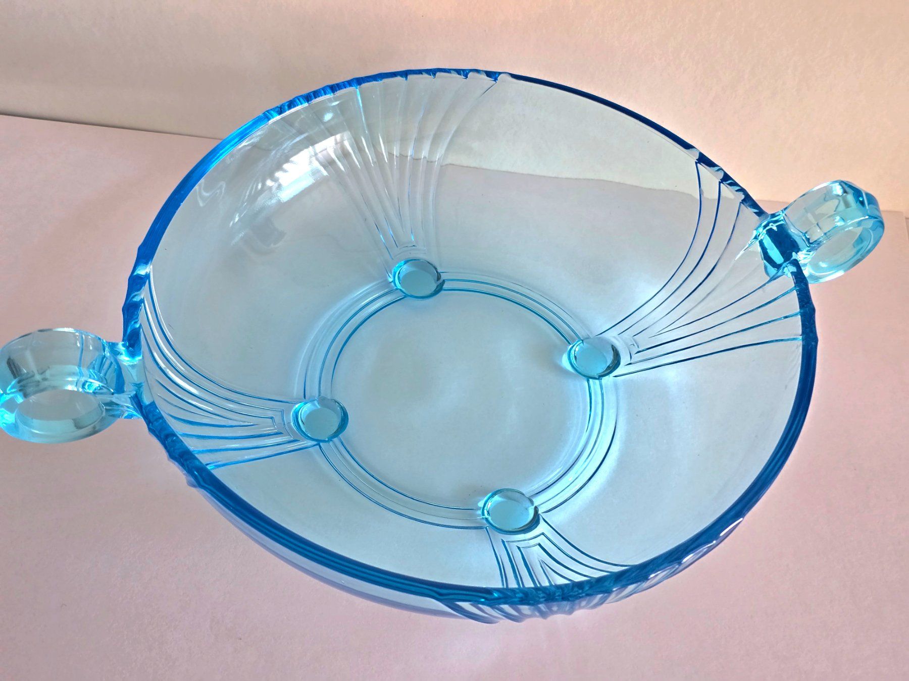 Ciotole: Schale Art Deco, schönes Blau – Usato da Rheinau venduto da MakalekaAloha 1