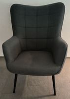 Armchair grey fabric good condition