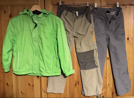 Hiking Boots & Outdoor Clothes Bundle for Age 7-8 Years