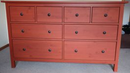 Kommode - IKEA HEMNES mit 8 Schubladen Rostrot