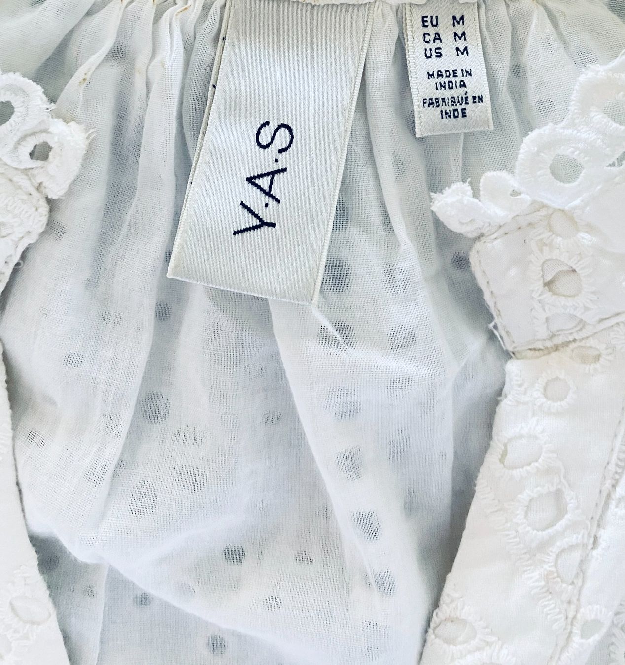 Vestiti: YAS: Sommerkleid: Offwhite, M, NP 75 – Usato da Gunten venduto da divertimenti 3