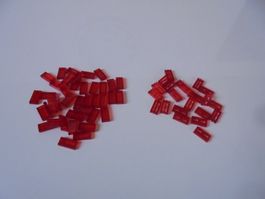 LEGO - DIVERSE - ROTE - TRANSPARENTE - PLÄTTLI - GITTERLI