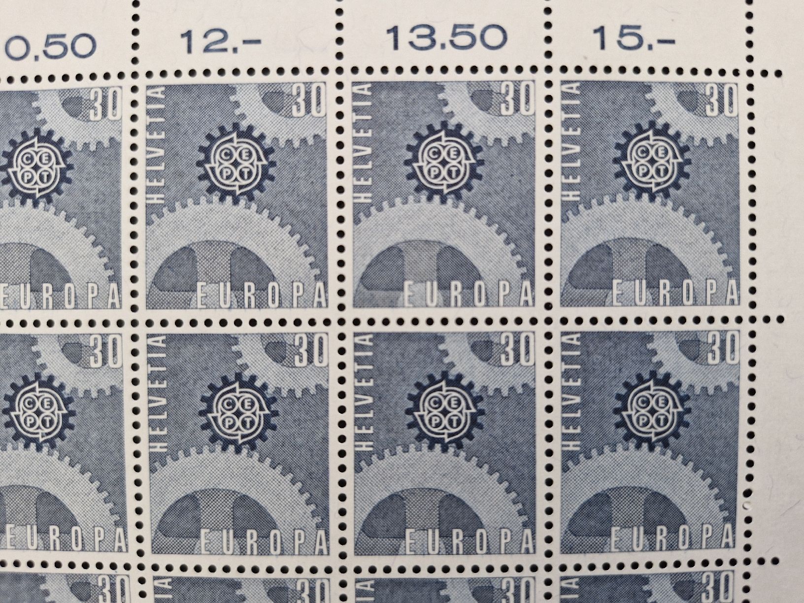 Tutti i francobolli: seltener Schweizer Briefmarkenbogen 1966 Top Zustand postfr. – Nuovo (secondo la descrizione) da Frauenfeld venduto da Kasico 1