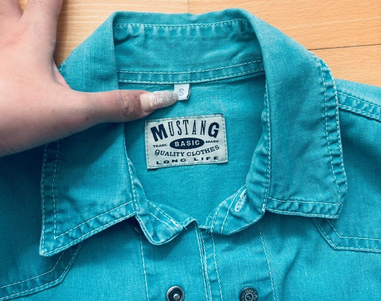 Hemden: Kurzhemd, Mustang, Trade Basic Mark, Quality Clothes – Gebraucht aus Winterthur von YaV 1