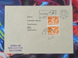 CL33 Enveloppe + Timbre Suisse 1958