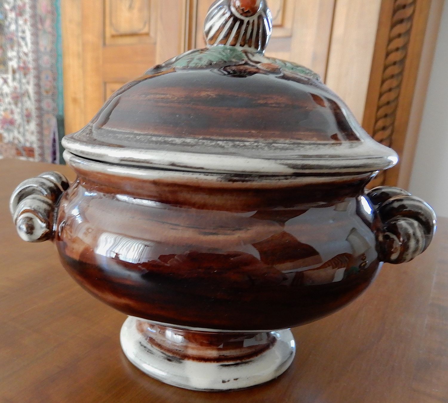 Schalen: Schale mit Deckel, Handarbeit, bemalt – Neu (gemäss Beschreibung) aus Luzern von Johann7 1