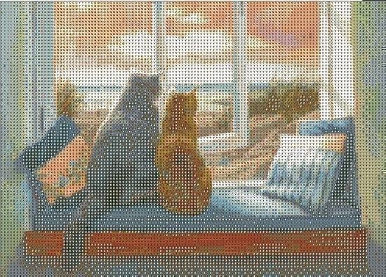 Kit bricolage: Diamond Painting Katzen am Fenster – Nuovo e nell'imballaggio originale da Schlatt TG venduto da mavo85