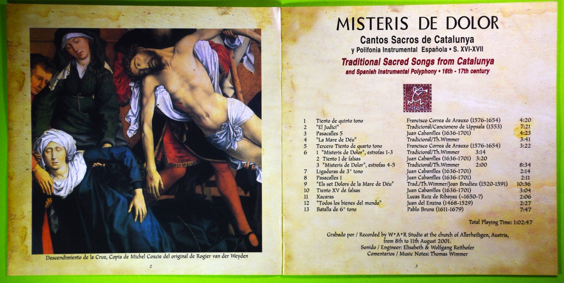 CD: MISTERIS DE DOLOR  /  ACCENTUS AUSTRIA – Nuovo (secondo la descrizione) da Luzern venduto da piro12 3