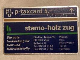Taxcard 401L_95833 Stamo-Holz Zug ungebraucht