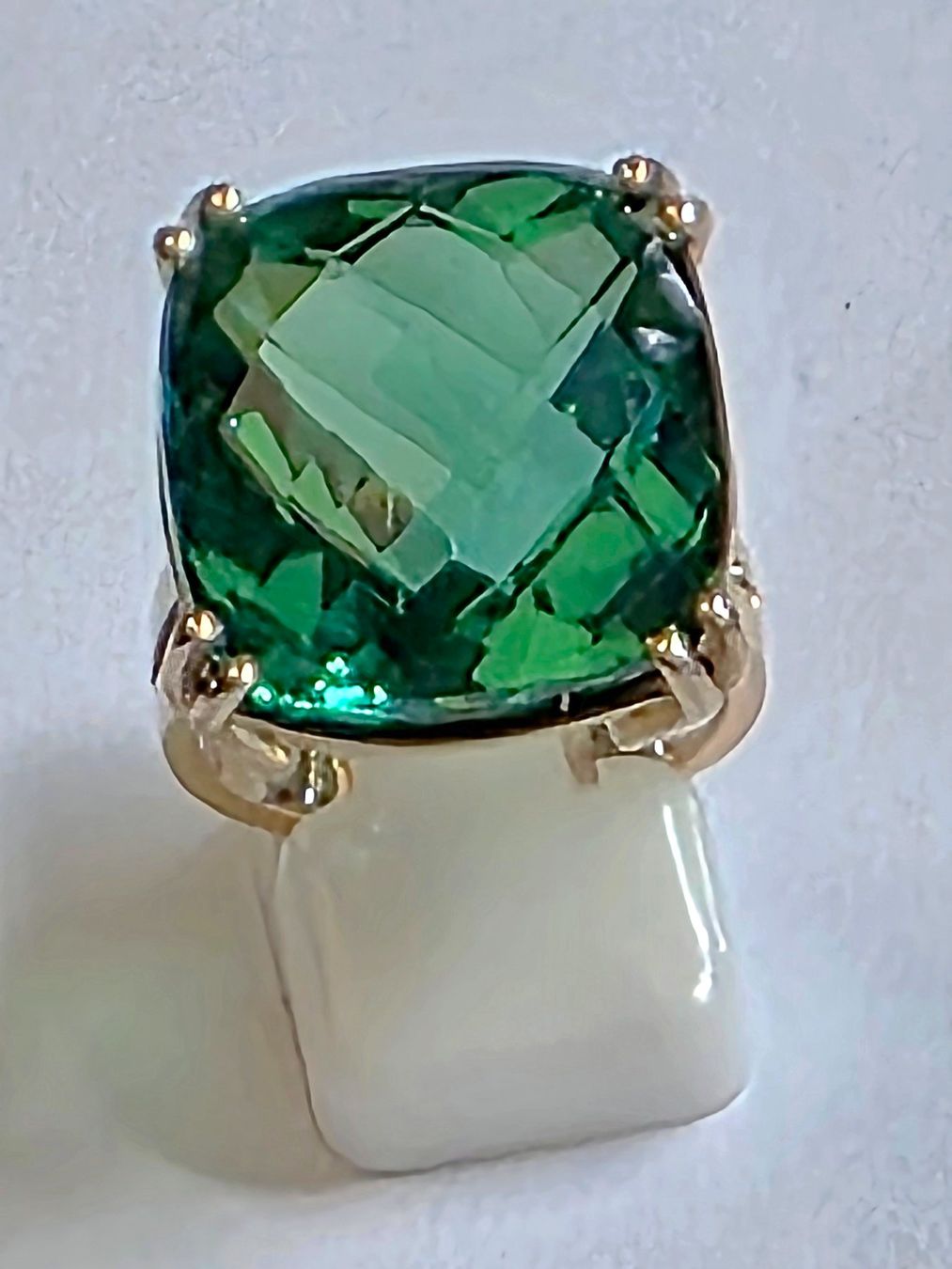 Anelli: Ring grosser gruener Topas Edelstein Gr 55 – Nuovo (secondo la descrizione) da Zürich venduto da benedikt12 6