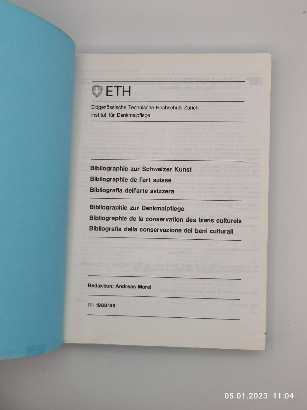 Libri: BIBLIOGRAPHIE ZUR SCHWEIZER KUNST – Usato da Goldach venduto da Gaip 4