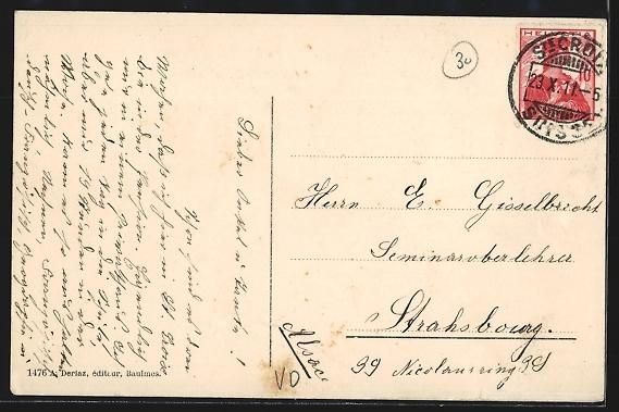 Cartoline postali: AK Ste-Croix, Blick auf den Ort, 1911 – Usato da Berlin venduto da bartko-reher 1