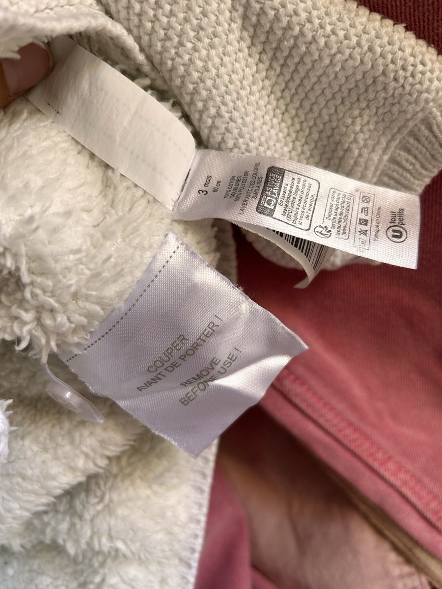 Jacken & Mäntel: Veste pull pour bebe blanche avec doublure, 3 mois – Gebraucht aus Carouge GE von Emilynette 3